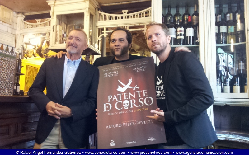 Presentación de Patente de Corso. Obra de Teatro. Arturo Pérez-Reverte, Alfonso Sánchez, Alberto López